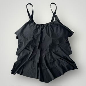 🎉5 for $40 🎉Hanna Nikole Swimsuit Top Women Size 20W Black